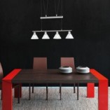 Lampa wisząca Stamina IV 80cm - Trio | Biały, Szkło