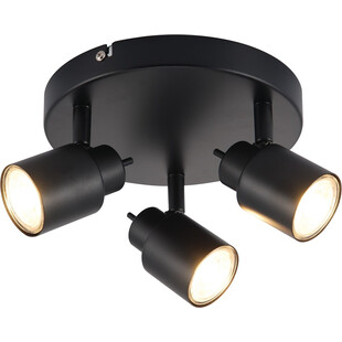 Reflektor sufitowy Andres LED III | Czarne lampy Brilliant