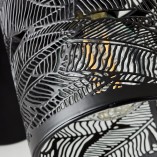 Kinkiet ażurowy Bano czarny Brilliant | Elegancki design