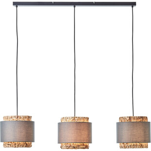 Lampa Wisząca Boho Waterlilly III | Szara, 110cm - Brilliant
