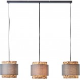 Lampa Wisząca Boho Waterlilly III | Szara, 110cm - Brilliant
