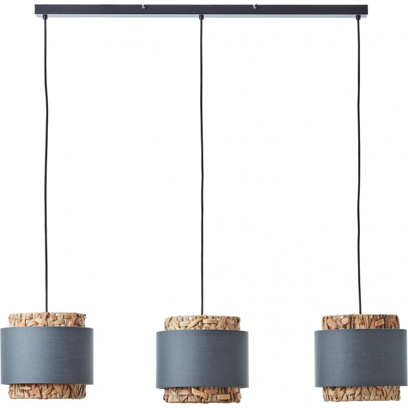 Lampa Wisząca Boho Waterlilly III | Szara, 110cm - Brilliant