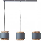 Lampa Wisząca Boho Waterlilly III | Szara, 110cm - Brilliant