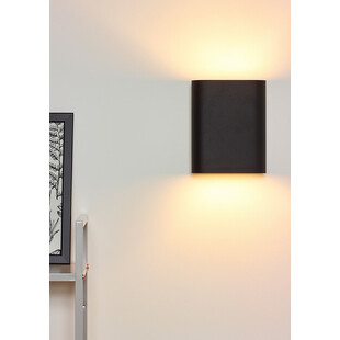 Kinkiet Lucide Ovalis czarny - nowoczesny design