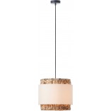 Lampa wisząca boho beżowa Brilliant - Stylowe oświetlenie