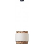 Lampa wisząca boho beżowa Brilliant - Stylowe oświetlenie