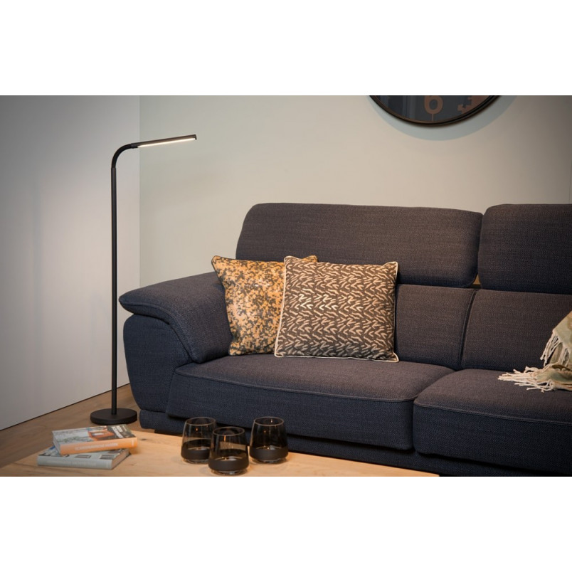 Lampa podłogowa minimalistyczna Gilly LED czarna Lucide