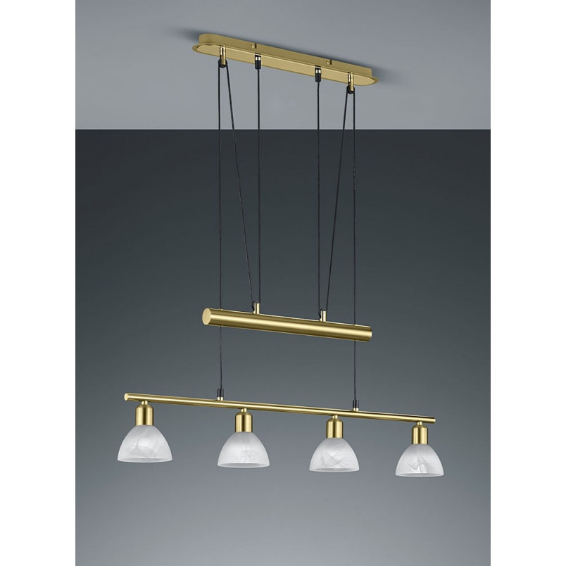 Lampa wisząca antyczna biała Trio Levisto IV | Sklep z lampami
