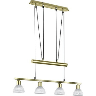 Lampa wisząca antyczna biała Trio Levisto IV | Sklep z lampami