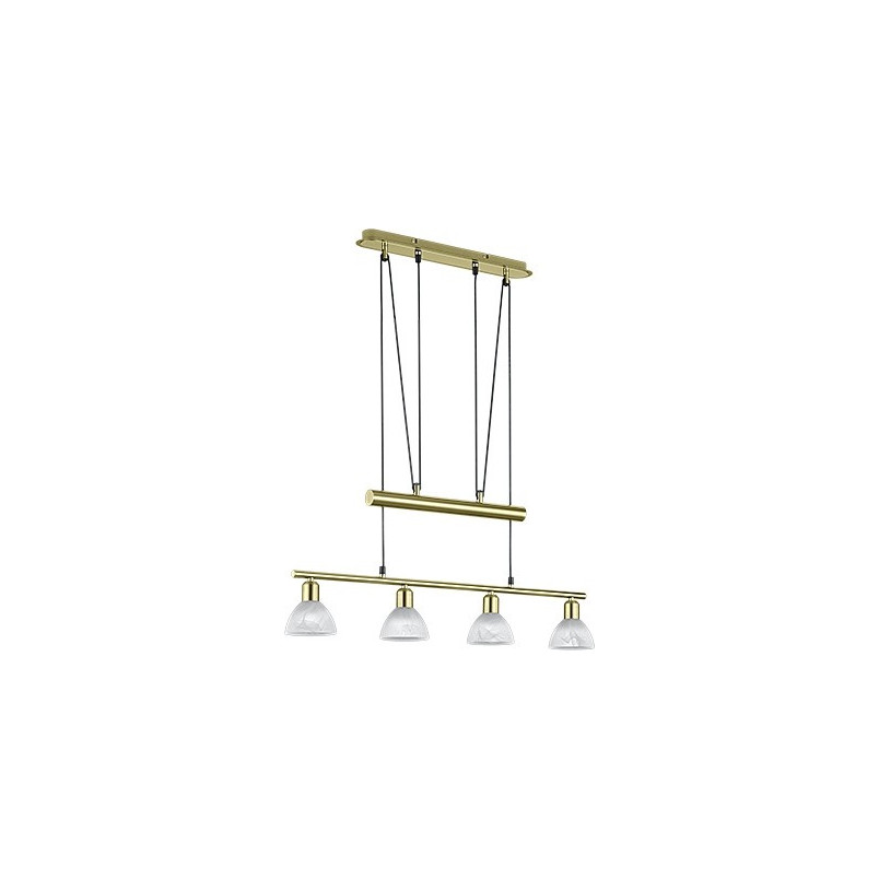 Lampa wisząca antyczna biała Trio Levisto IV | Sklep z lampami