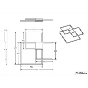 Plafon LED Hydra III Trio - Nowoczesny Design, 65cm