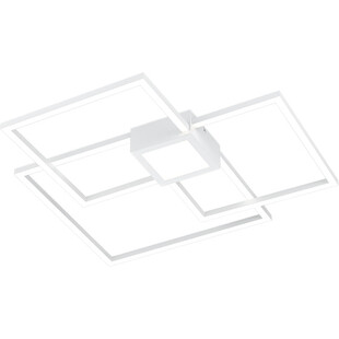 Plafon nowoczesny Hydra III LED 65cm biały mat Trio