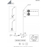 Lampa podłogowa LED Franklin Trio - Czytaj z wygodą!