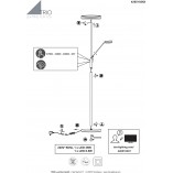 Lampa podłogowa LED Franklin Trio - Nowoczesny design