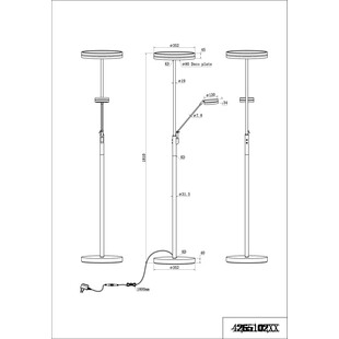 Lampa podłogowa LED Franklin Trio - Nowoczesny design