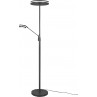 Lampy podłogowe do salonu | Lampa podłogowa nowoczesna z lampką do czytania Franklin LED antracyt Trio