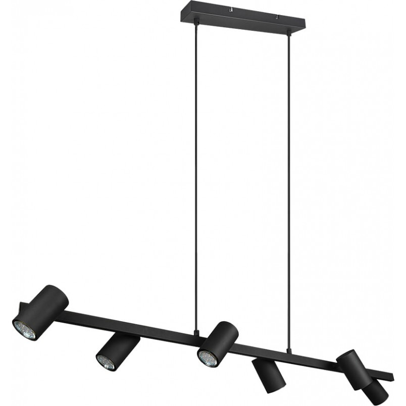 Lampa wisząca Marley VI czarna Trio | 115cm, 6 punktów GU10