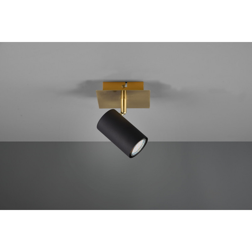 Reflektor Marley Czarno-Złoty Trio | Lampa Glamour