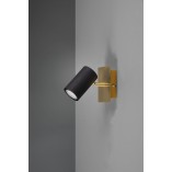 Reflektor Marley Czarno-Złoty Trio | Lampa Glamour