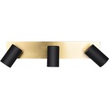 Reflektor Marley III Czarno-Złoty Trio | Lampa Glamour