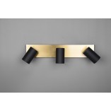 Reflektor Marley III Czarno-Złoty Trio | Lampa Glamour