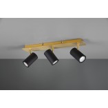 Reflektor Marley III Czarno-Złoty Trio | Lampa Glamour