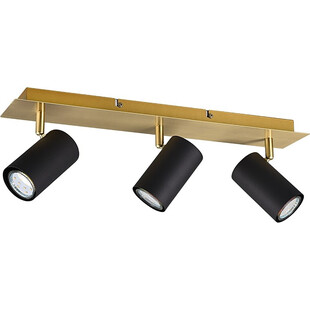 Reflektor Marley III Czarno-Złoty Trio | Lampa Glamour