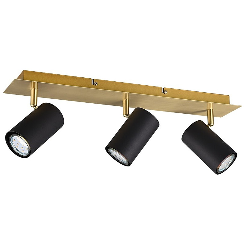Reflektor Marley III Czarno-Złoty Trio | Lampa Glamour
