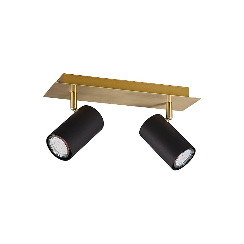 Reflektor Marley II Czarno-Złoty | Trio - Lampa Glamour