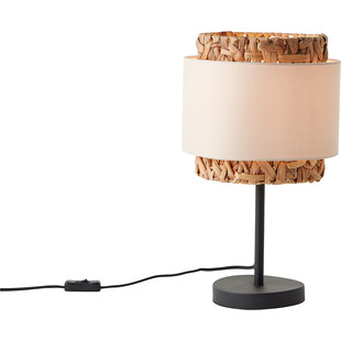 Lampa stołowa boho beżowa Brilliant - Stylowe oświetlenie