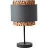 Lampy na komodę| Lampa stołowa boho z abażurem Waterlilly szara Brilliant