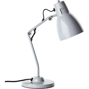 Lampka na biurko loft Bailie szara Brilliant