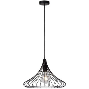 Lampa wisząca Vinti czarna Lucide | Loftowa, metalowa E27