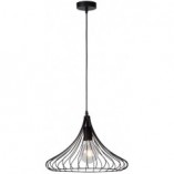Lampa wisząca Vinti czarna Lucide | Loftowa, metalowa E27