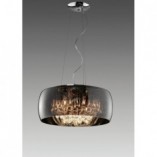 Lampa wisząca Vapore - Glamour, szkło, chrom | Trio