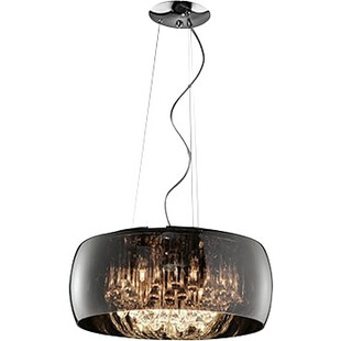 Lampa wisząca Vapore - Glamour, szkło, chrom | Trio