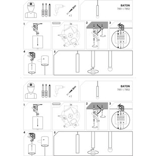 Lampa Wisząca Mosiężna Baton Nowodvorski - Elegancki Design