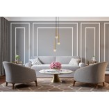 Lampa wisząca mosiężna Nowodvorski Baton III 20cm - Elegancki design