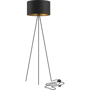 Lampa podłogowa trójnóg z abażurem Cadilac 45cm czarna Nowodvorski