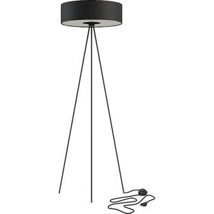 Lampa podłogowa trójnóg z abażurem Cadilac 50cm czarna Nowodvorski