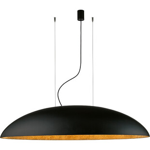 Lampa wisząca owalna Canoe 117cm czarny / złoty Nowodvorski