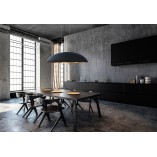 Lampa wisząca owalna Canoe 117cm czarny / złoty Nowodvorski