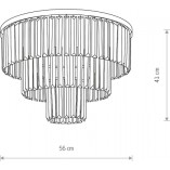 Plafon Cristal Glamour 56cm | Nowodvorski - Luksus i Blask