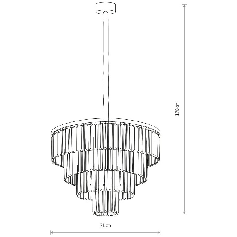 Lampa Cristal: Kryształowa Elegancja Nowodvorski | Cena 2399 PLN