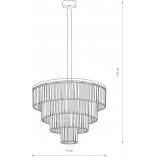 Lampa Cristal: Kryształowa Elegancja Nowodvorski | Cena 2399 PLN