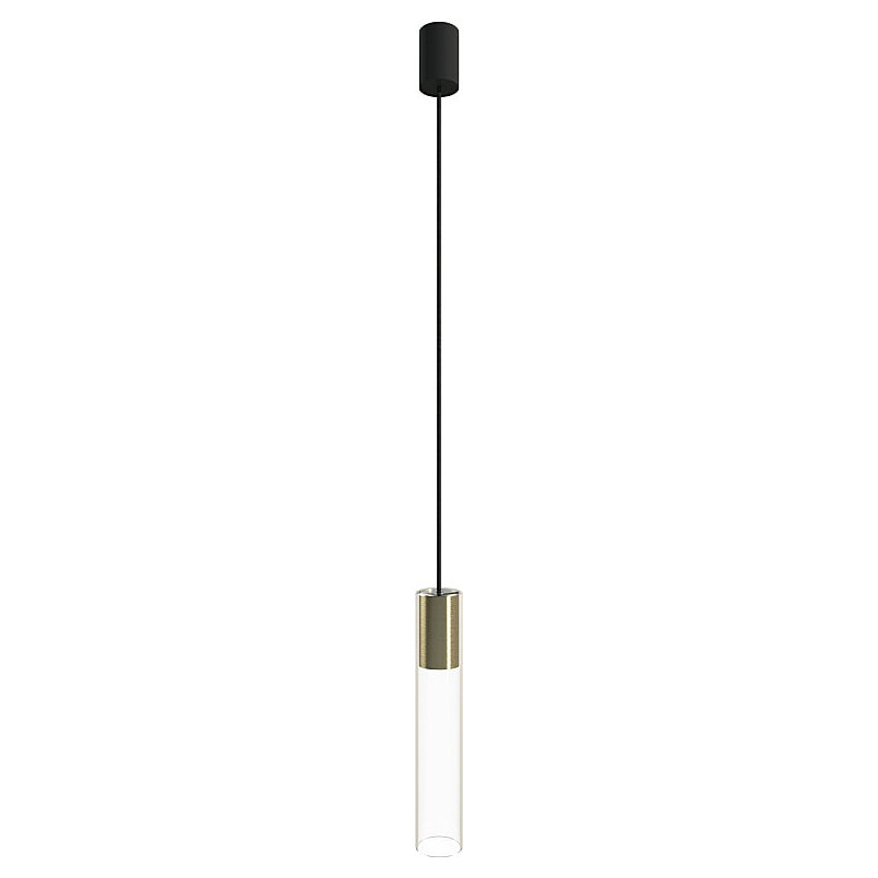 Lampa wisząca Nowodvorski Cylinder - Szkło mosiądz | Sklep z lampami