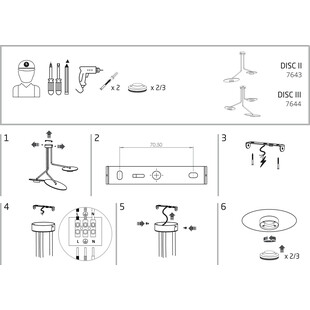 Lampa sufitowa Disk III | Loftowa czarna z drewna | Nowodvorski