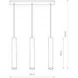Lampa Wisząca Nowodvorski Eye III Mosiądz/Czarny - Nowoczesny Design