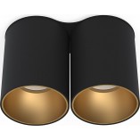Lampa spot podwójna Eye Tone II | Nowodvorski - Czarny/Złoty
