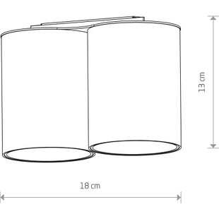 Lampa spot podwójna Eye Tone II 18cm biała Nowodvorski